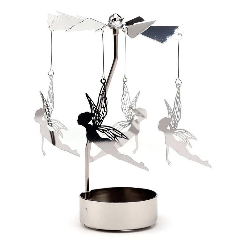 Fantasy Fairy | Rotating Carousel Spinning Tea Light Holder | Boxed Gift Idea