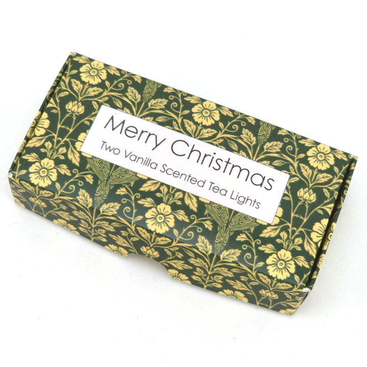 Vanilla Tealight Candles | Sage Florals | Mini Gift | Cracker Filler