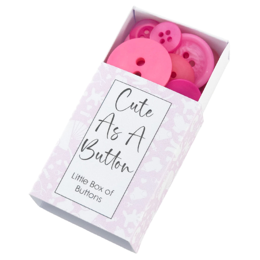 Cute as a Button | Pinks | Little Box of Buttons | Little Gift | Cracker Filler