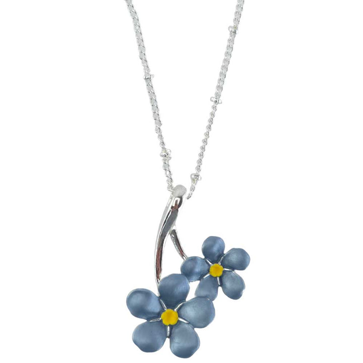 Forget Me Not Necklace | Pendant on Chain | Little Gift | Cracker Filler