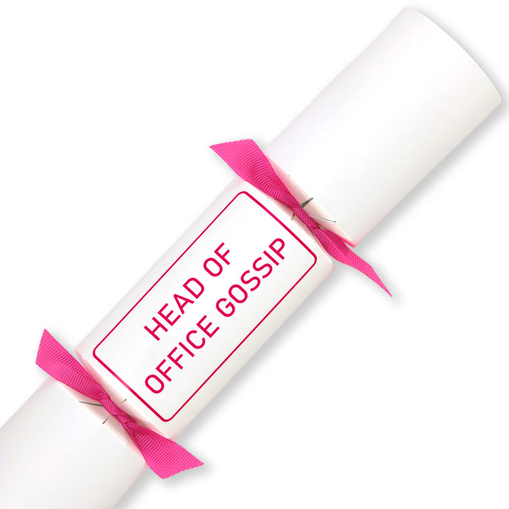 Head of Office Gossip | Single Cracker Making Craft Kit | Office Banter