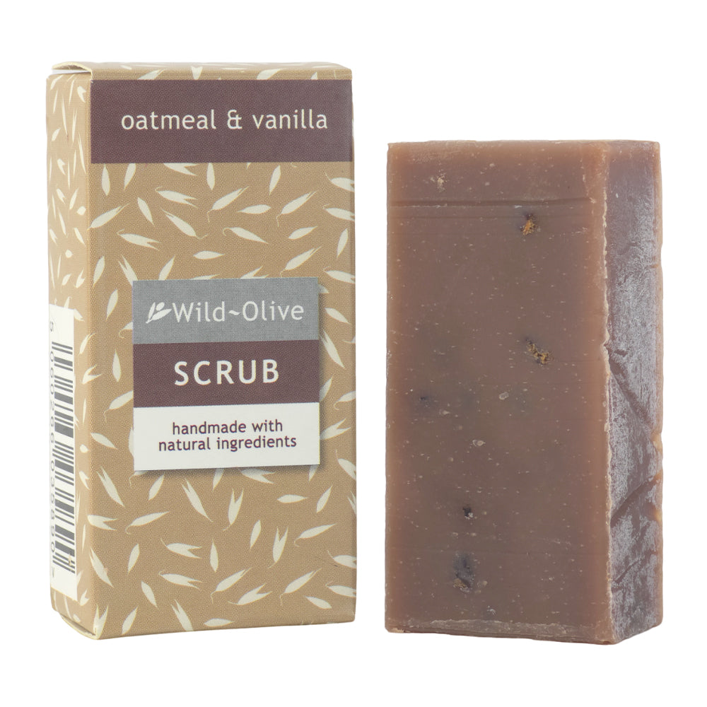 Oatmeal & Vanilla Scrub | 50g Soap Bar | Little Gift | Cracker Filler