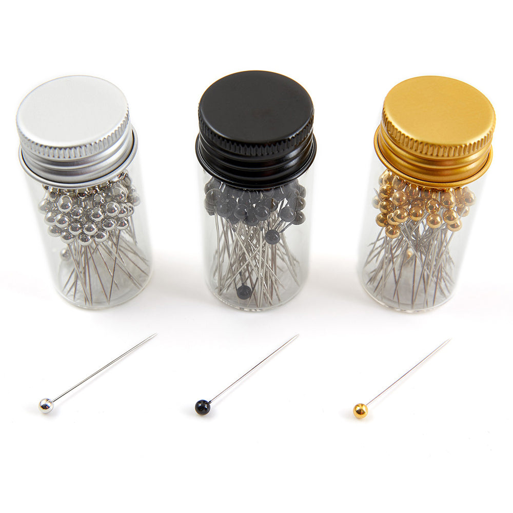 Mini Glass Jar of Sewing Pins | Mini Gift | Cracker Filler