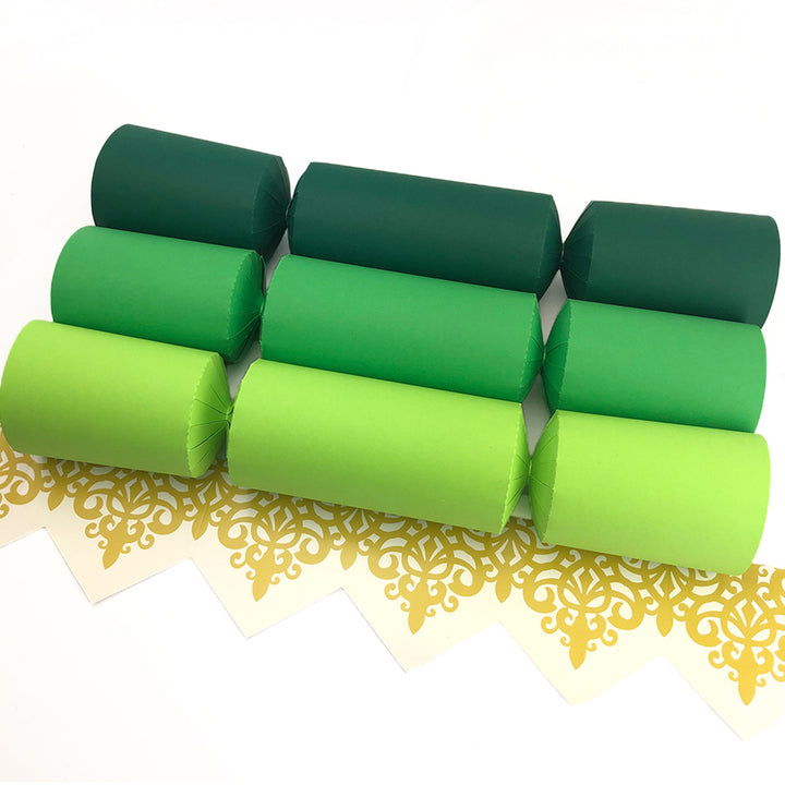 Shades of Green | Bulk Craft Kits to Make 150 Crackers | Recyclable