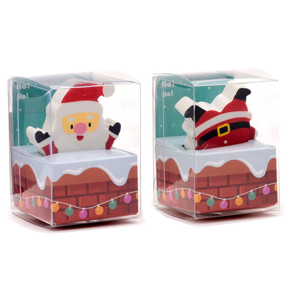 Father Christmas in the Chimney | Eraser | Party Bag Gift | Cracker Filler