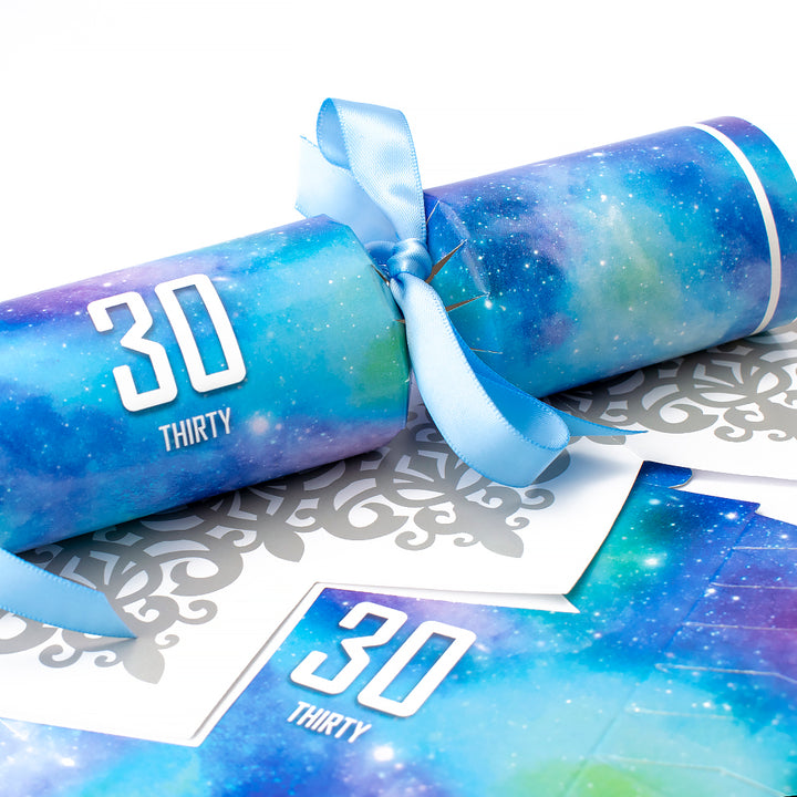 6 Galaxy - 30th Birthday Cracker Making Craft Kit - Make & Fill Your Own