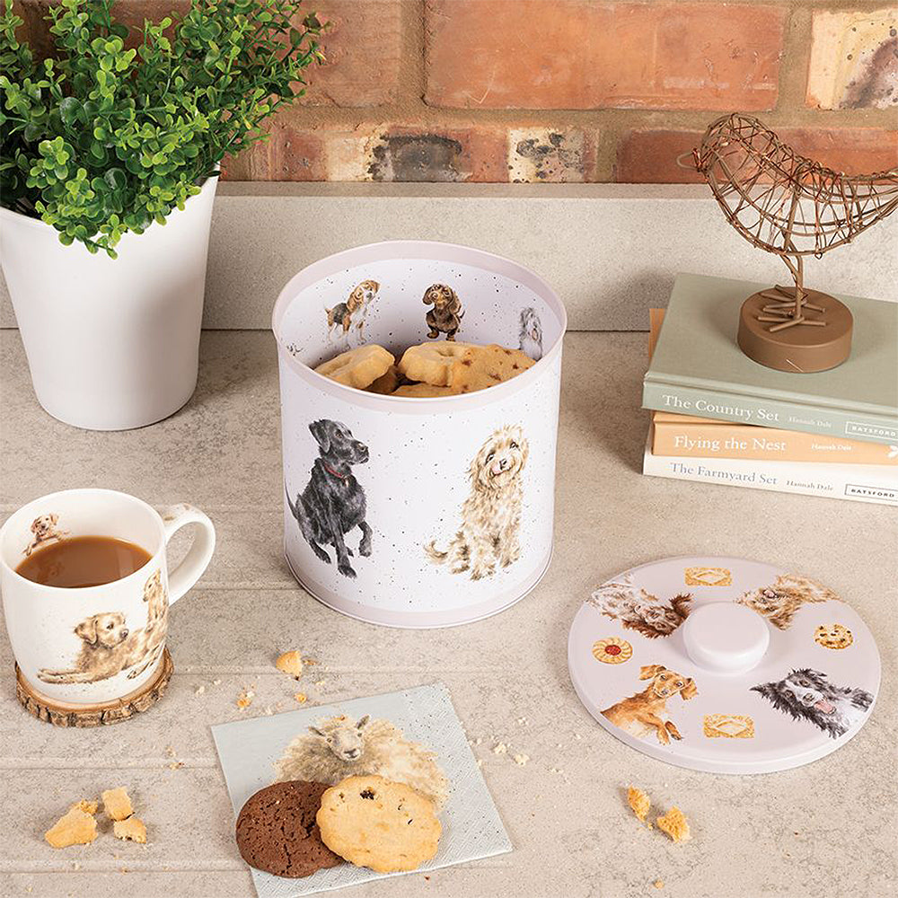 A Dog's Life 15cm Round Biscuit Tin | Home Decor & Gift | Wrendale Designs