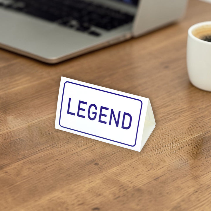 Legend | Mini Desk Sign | Office Banter | Cracker Filler