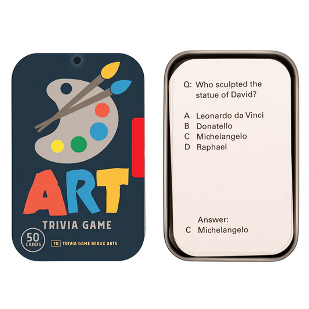 Art Trivia Card Game | Gift in a Tin | Little Gift | Cracker Filler