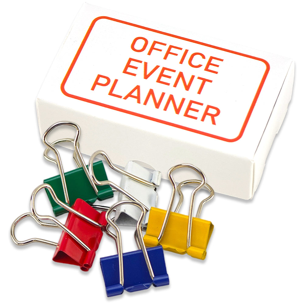 Office Event Planner | Mini Box of Bulldog Clips | Office Banter | Cracker Filler