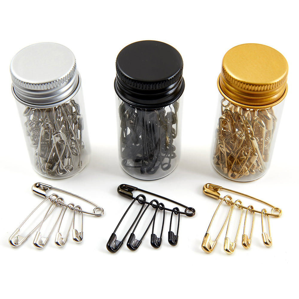 Mini Glass Jar of Safety Pins | Single | Little Gift | Cracker Filler