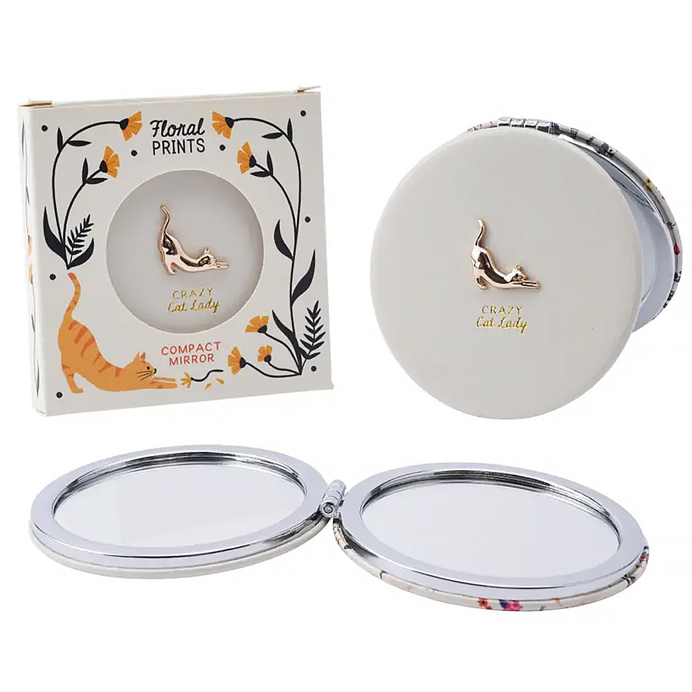 Crazy Cat Lady Cat Themed Beauty Compact Mirror | Letterbox Gift