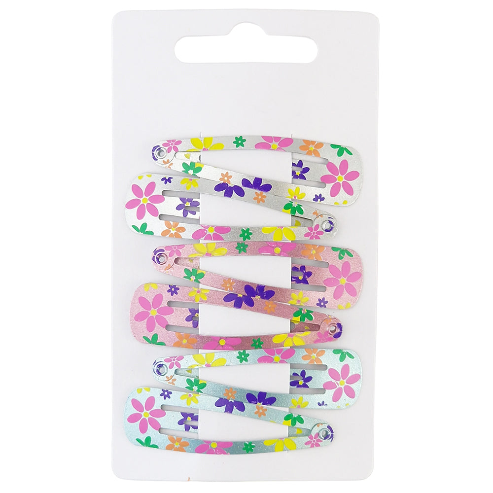 Pastel Floral Sleepies | Girls Hair Clips | 6 Pack | Little Gift | Cracker Filler