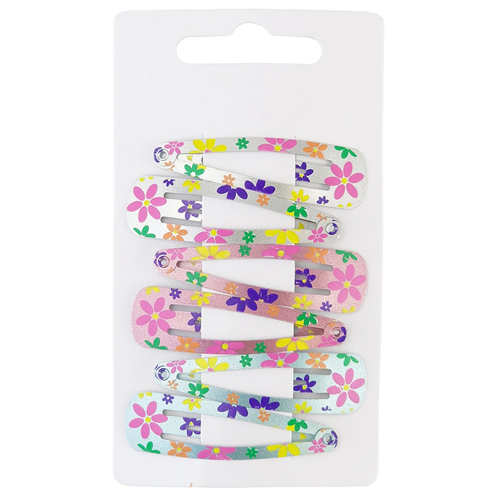 Pastel Floral Sleepies | Girls Hair Clips | 6 Pack | Little Gift | Cracker Filler