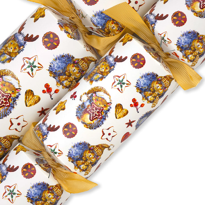 Cute Christmas Hedgehogs | Cracker Making Craft Kit | Make &amp; Fill Your Own