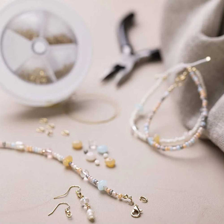 Classic Beads | Starter Craft Kit for Jewellery Making | Complete Kit with Tools