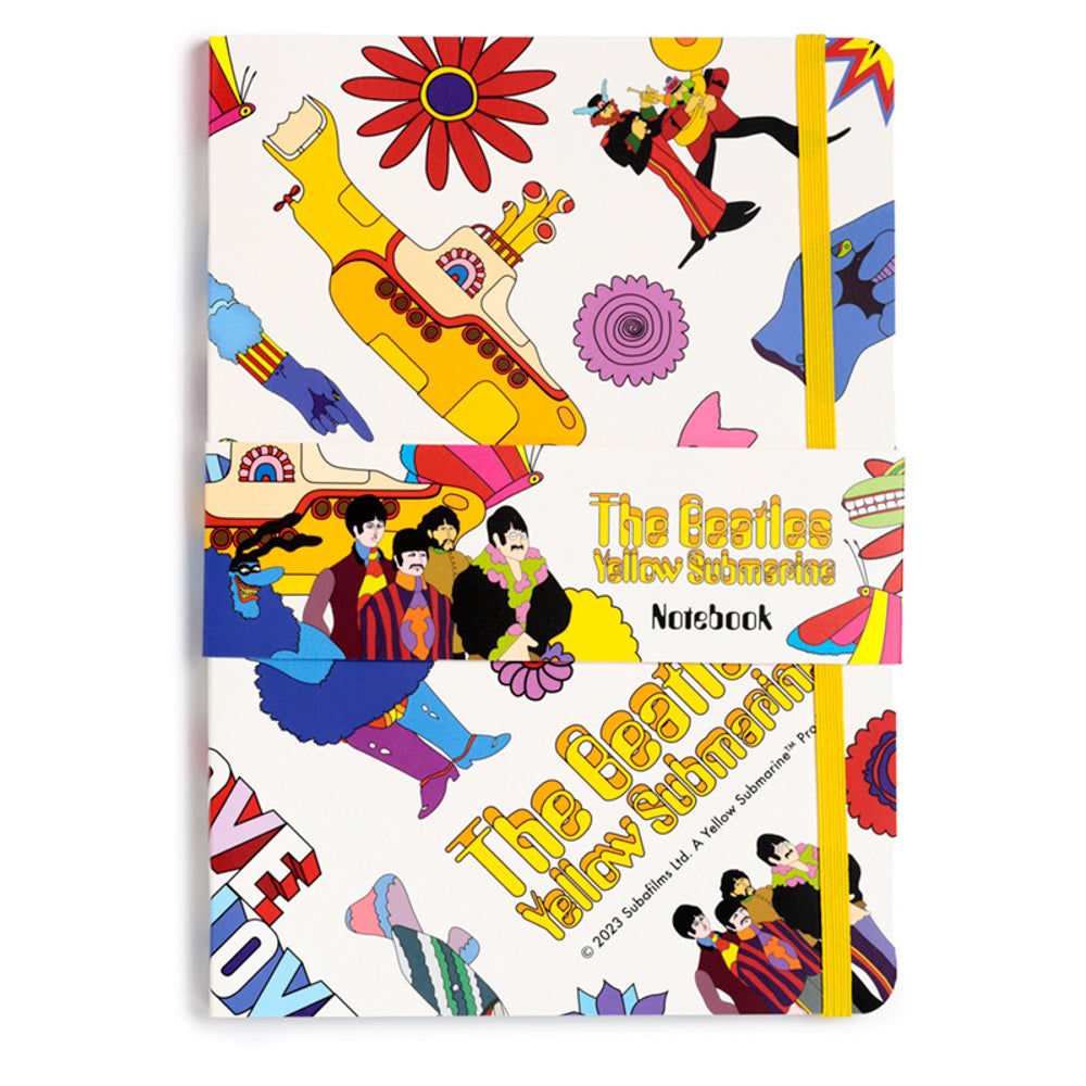 The Beatles | Yellow Submarine | A5 Notebook | Stationery Gift | White Cover