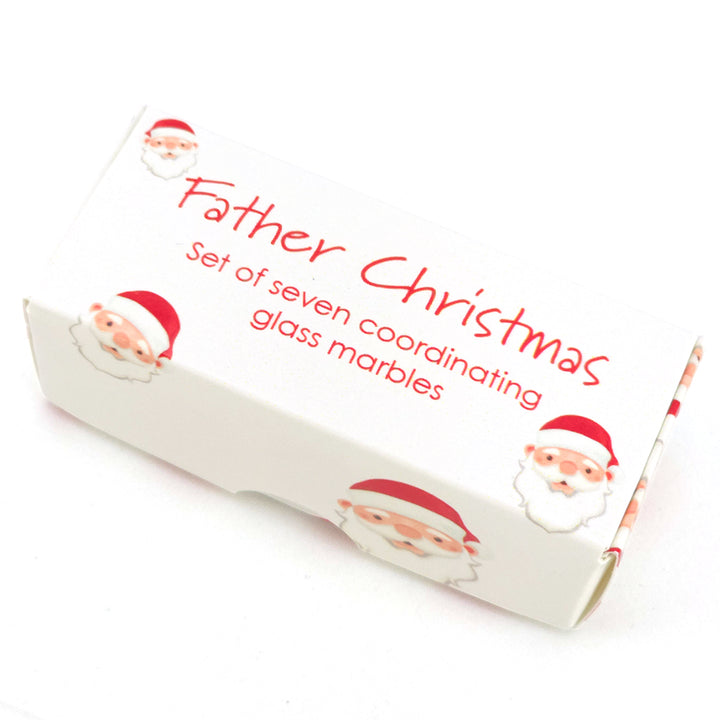 Father Christmas | Mini Box of Marbles for Kids | Cracker Filler | Little Gift