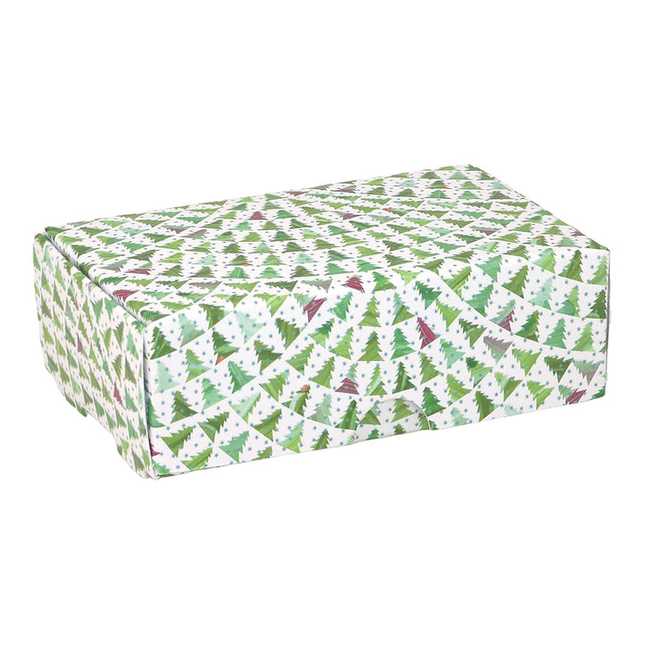 Christmas Tree Wave | Mini Gift Box | Soap Bar Sized | 6 Boxes | 57x88x30mm