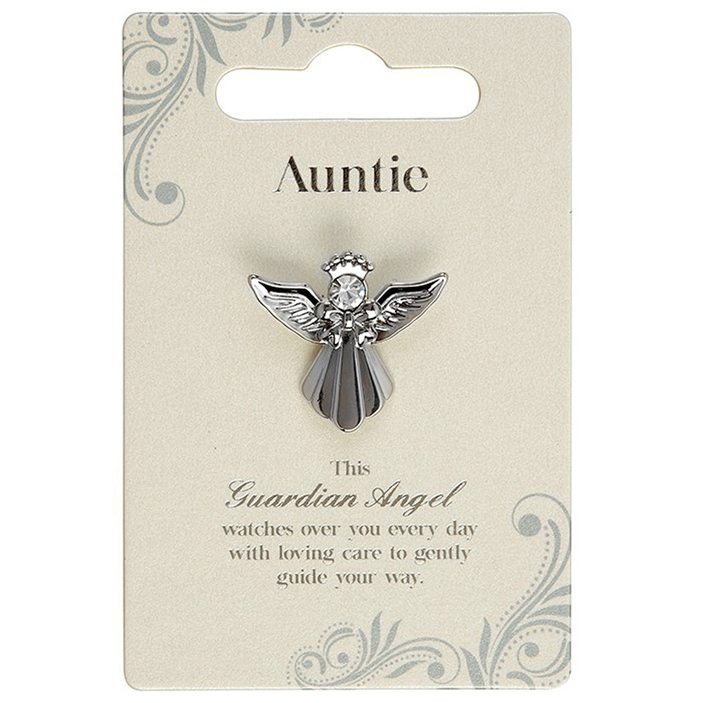 Auntie | Guardian Angel Pin Badge | Little Gift | Cracker Filler