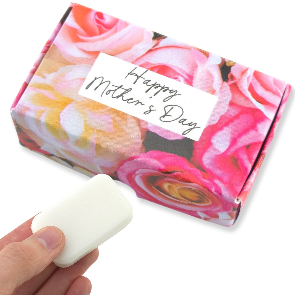 Happy Mother's Day | Tea Rose & Peony | 20g Travel Soap Bar | Cracker Filler