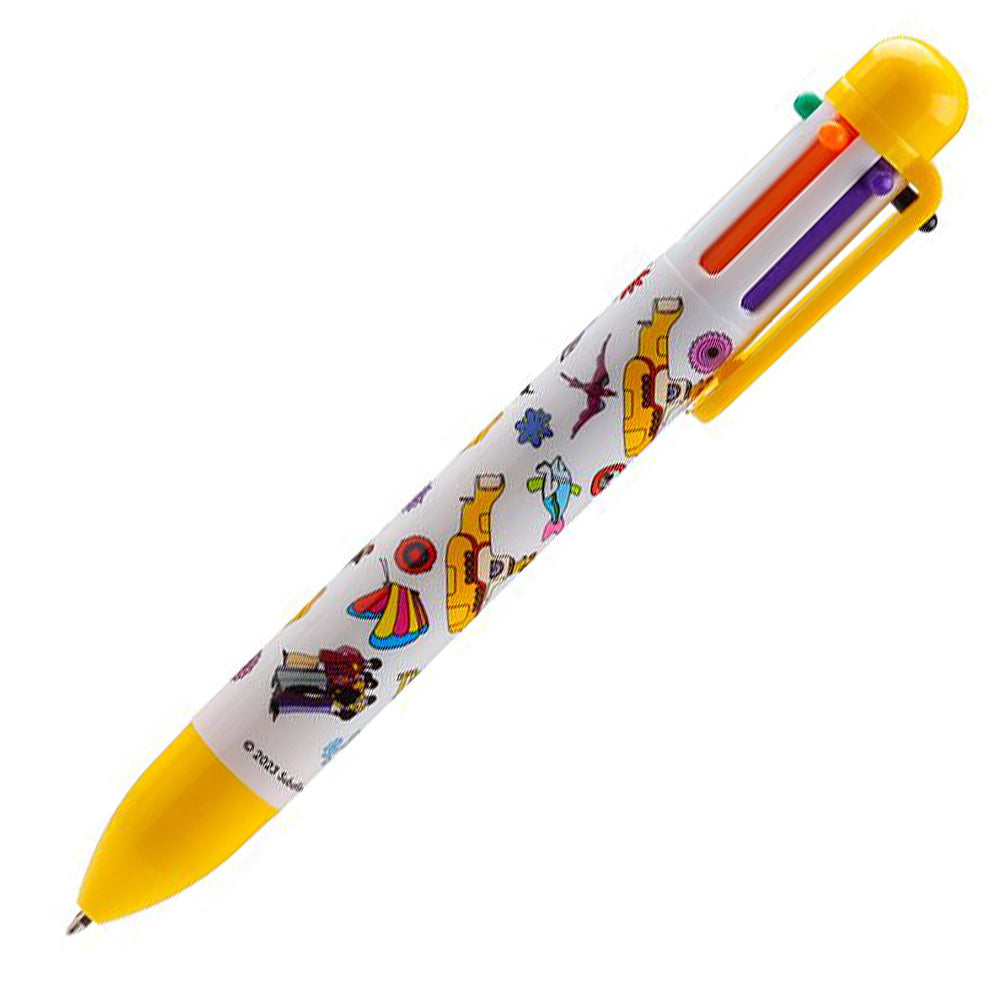 Yellow Submarine Multi 6 Colour Pen | The Beetles | Mini Gift | Cracker Filler