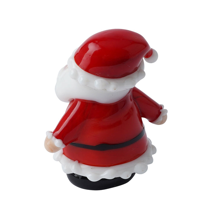 Mini Glass Father Christmas Ornament | Little Gift | Cracker Filler