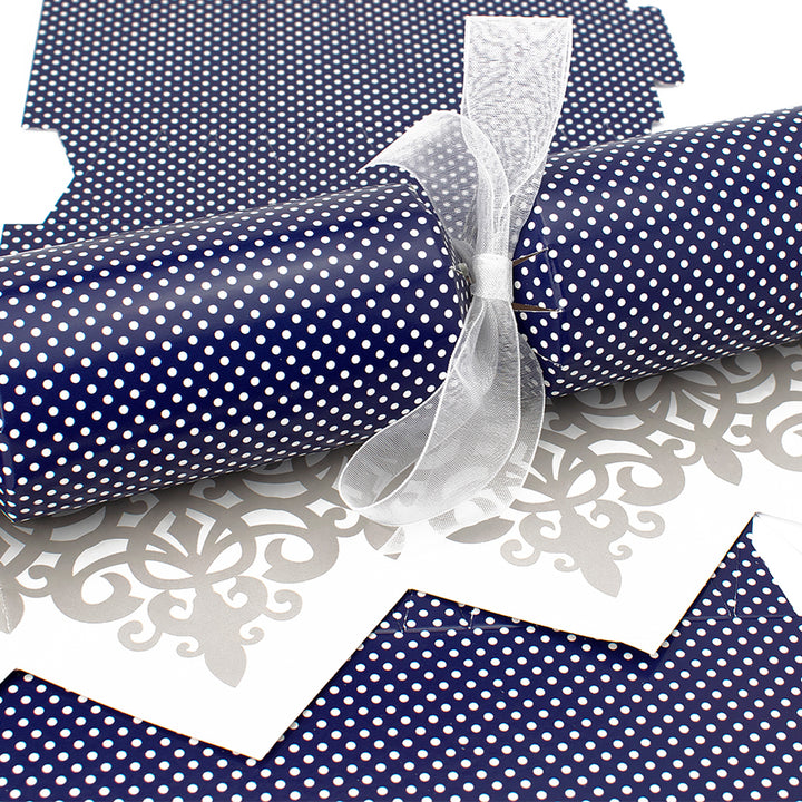 Navy Mini Polka | Cracker Making Craft Kit | Make &amp; Fill Your Own