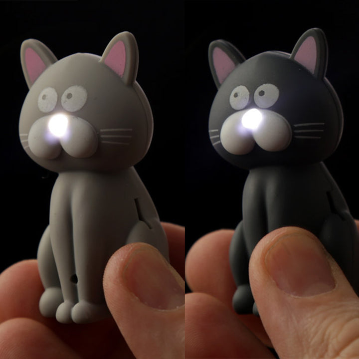 Cute Cat Keyring | LED Torch & Meowing Sound | Mini Gift | Cracker Filler