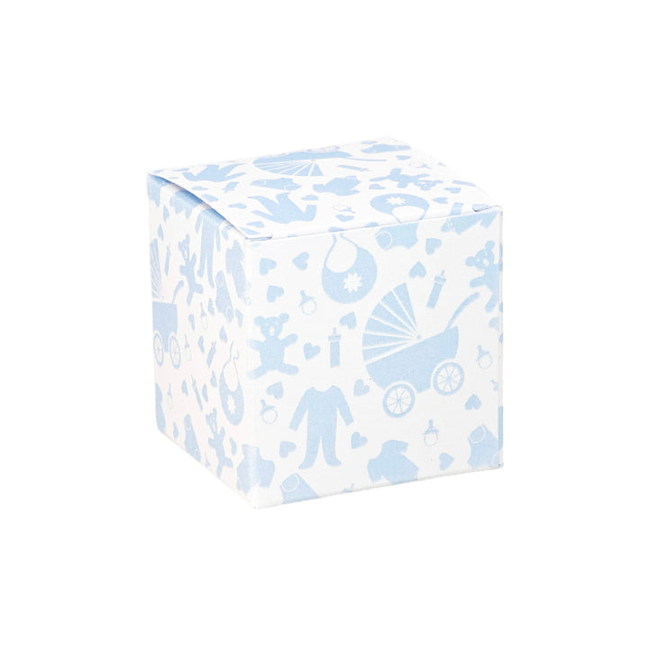 Blue Baby Shower | Little Gift Box | 5cm Cube | Single or 6 Boxes