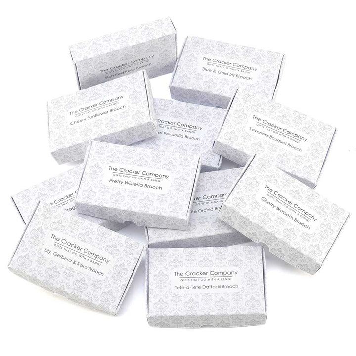 Mid-Blue Forget Me Not Silver Plated Brooch | Little Gift | Cracker Filler