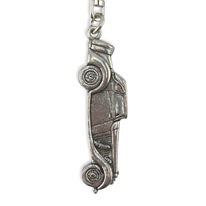 Vintage Car | Chunky English Pewter 3D Keyring | Little Gift | Cracker Filler