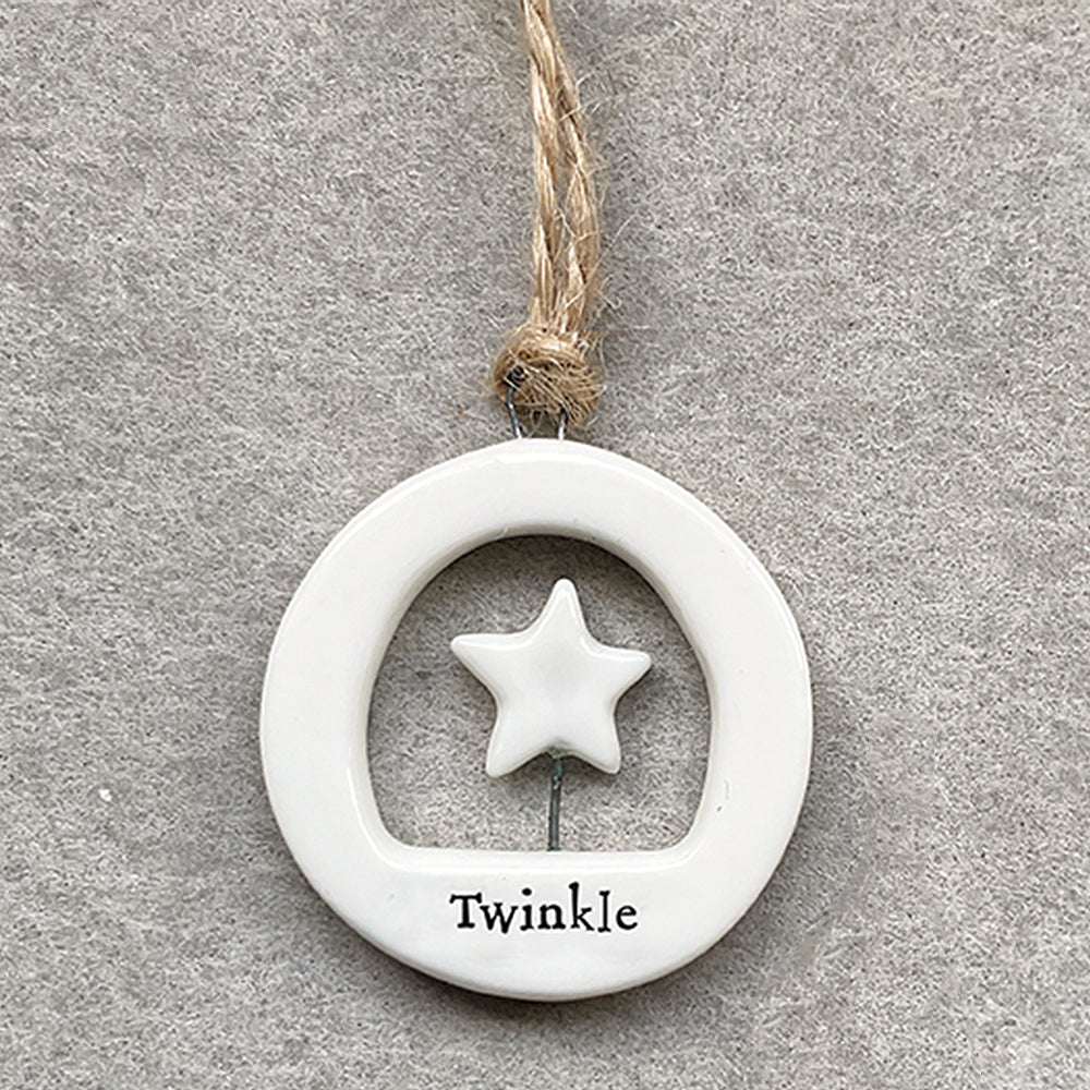 Twinkle | Star | Little Ceramic Ornament | Cracker Filler | Little Gift