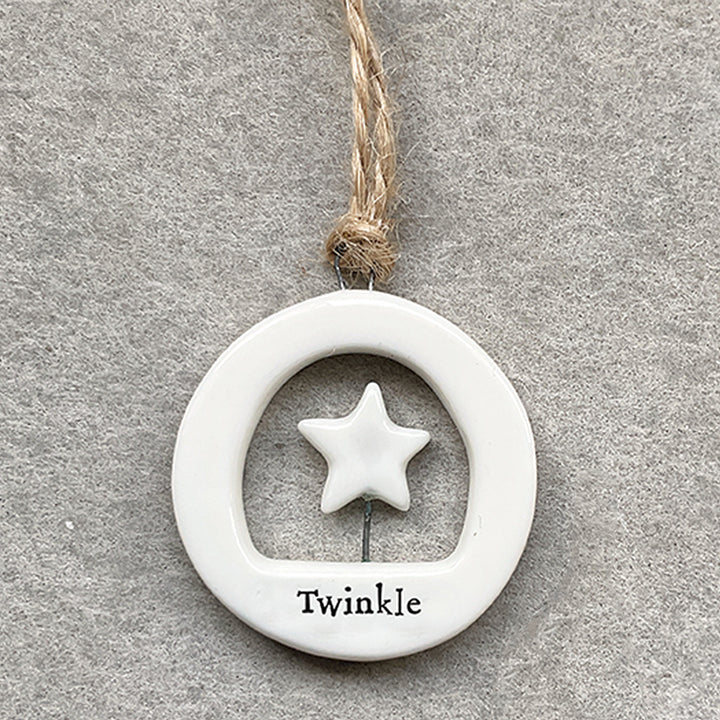 Twinkle | Star | Little Ceramic Ornament | Cracker Filler | Little Gift