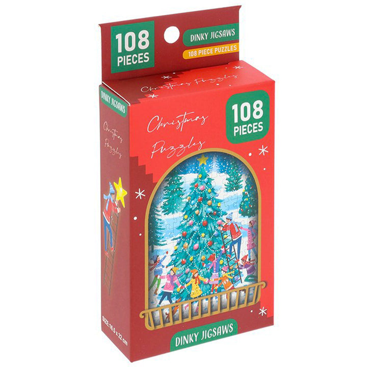 Christmas Window Scene | Dinky Jigsaw Puzzle | 108 Pieces | Little Gift