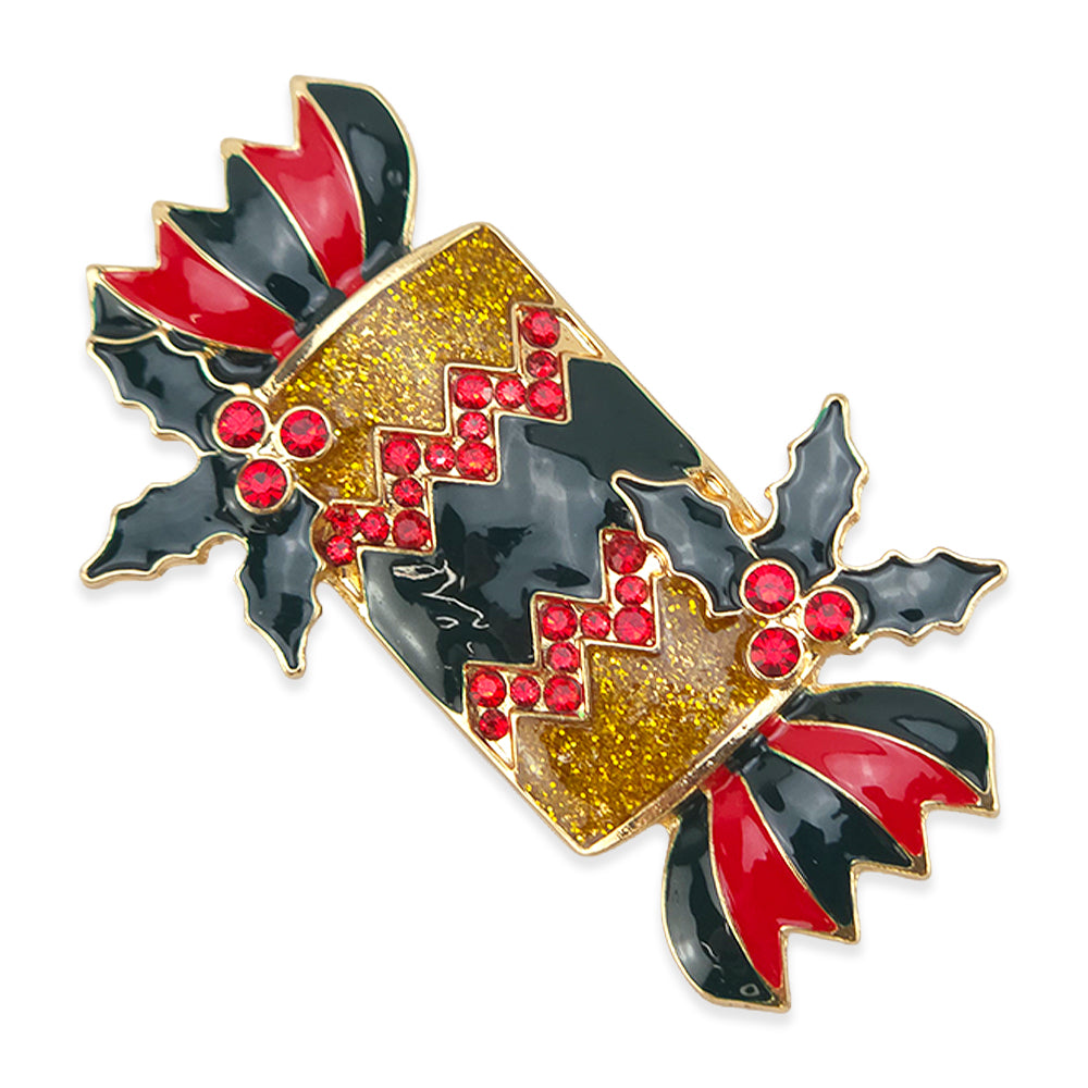 Enamel Brooch | Christmas Cracker Design |  Little Gift