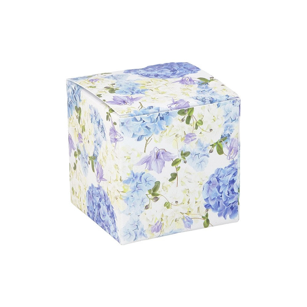 Blue Wedding Hydrangea | Little Gift Box | 5cm Cube | Single or 6 Boxes