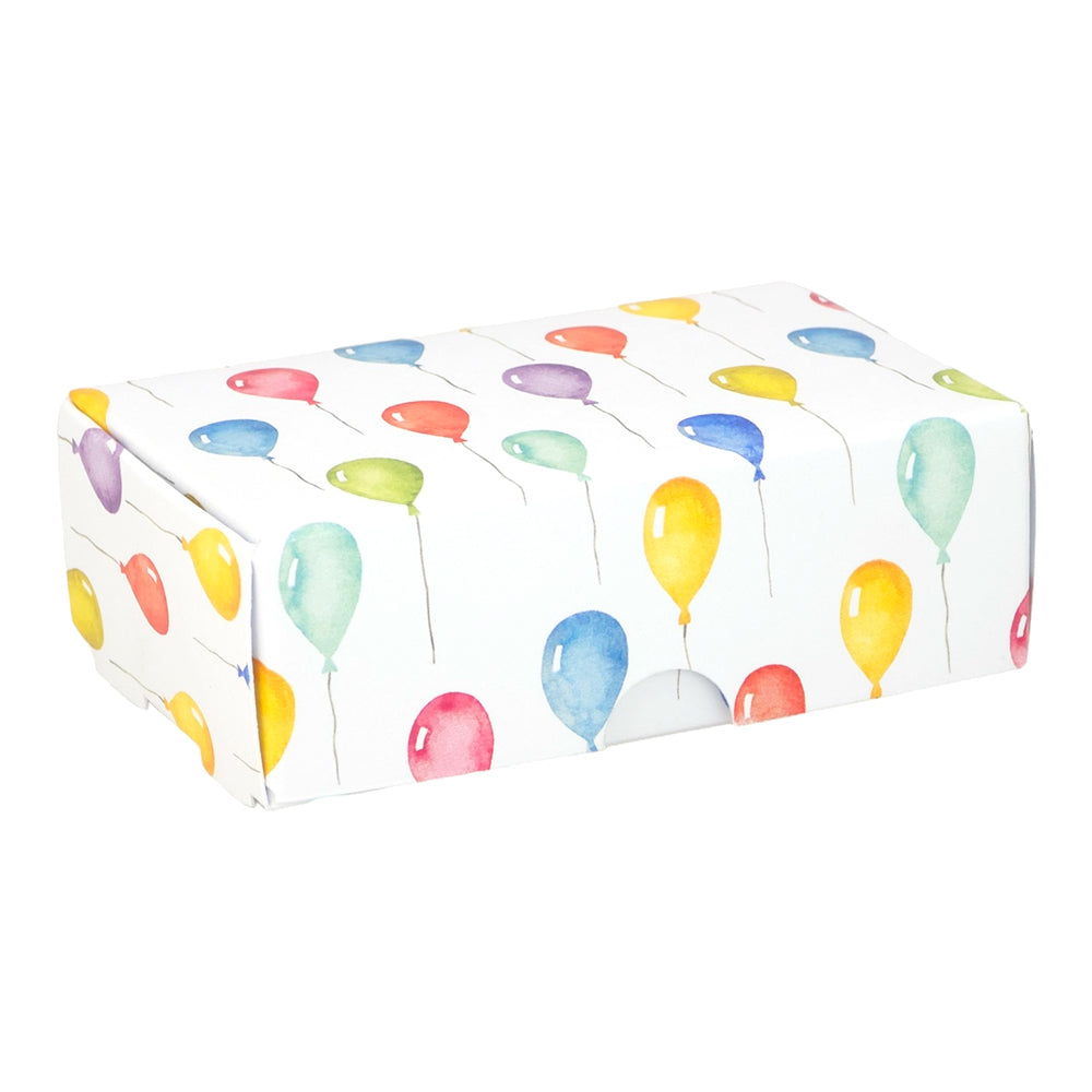 Party Balloons | Mini Gift Box | Soap Bar Sized | 6 Boxes | 57x88x30mm