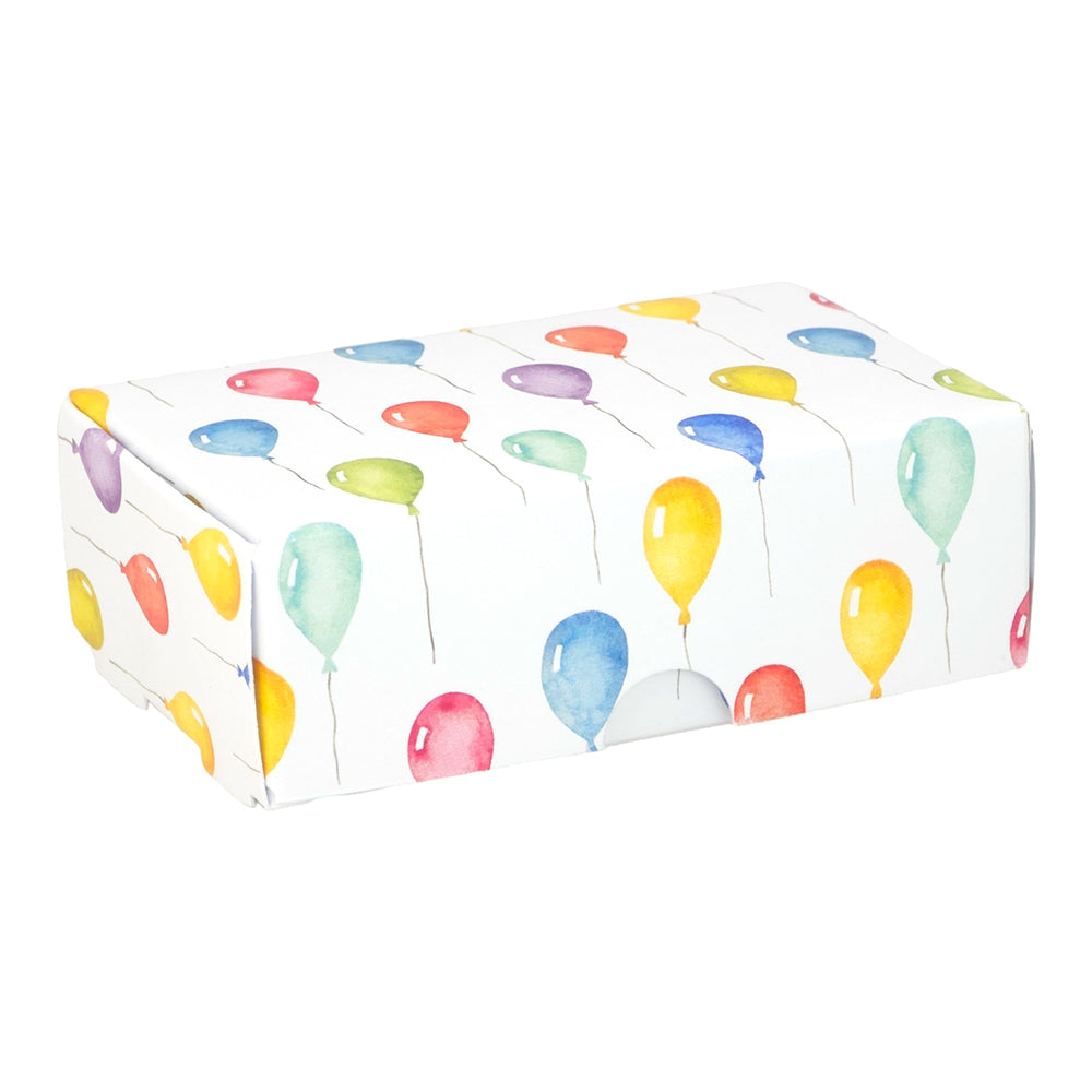 Party Balloons | Little Gift Box | Soap Bar Sized | 6 Boxes | 57x88x30mm