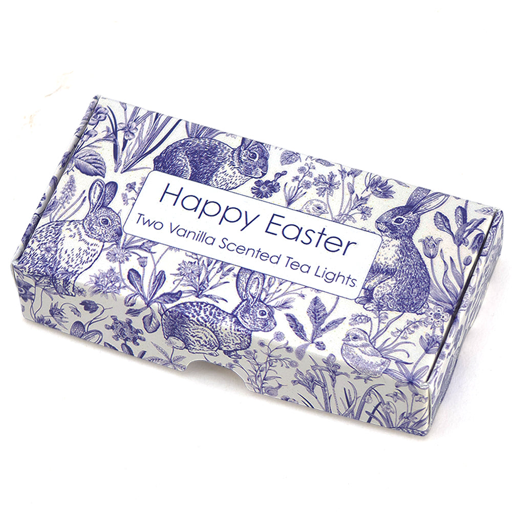 Easter Toile de Jouy | Vanilla Tealight Candles | Little Gift | Cracker Filler