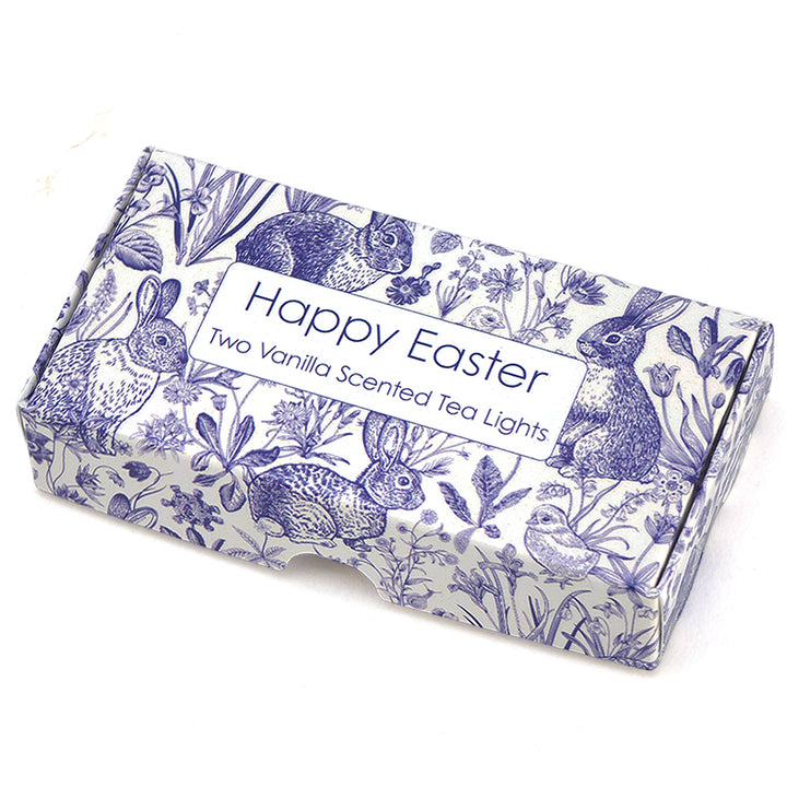 Easter Toile de Jouy | Vanilla Tealight Candles | Little Gift | Cracker Filler