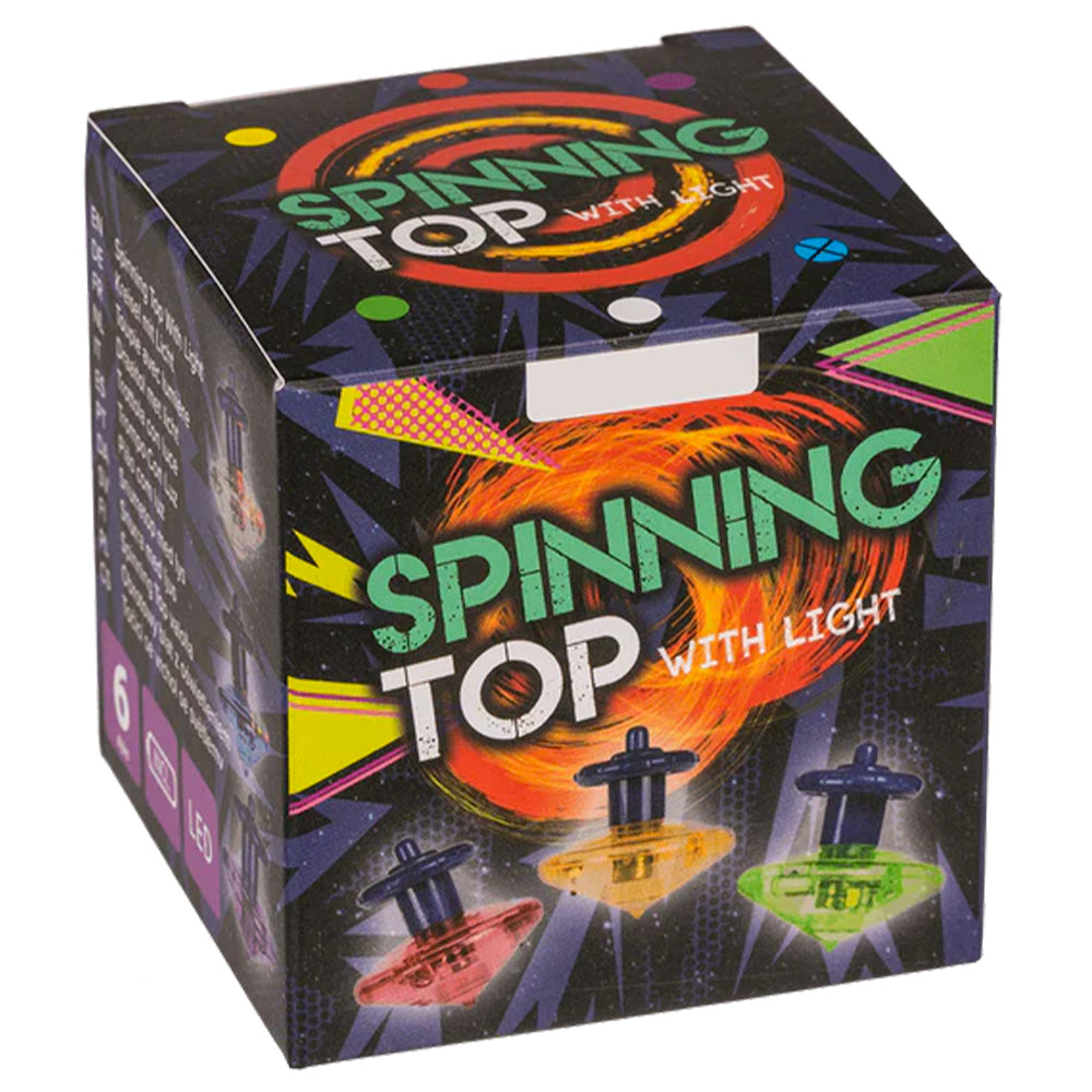 Light Up LED Shoot Off &amp; Spin Toy | Spinning Top | Single | Little Gift