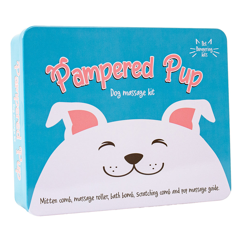 Pampered Pup | Dog Massage Kit | Gift in a Tin for Pet Lovers