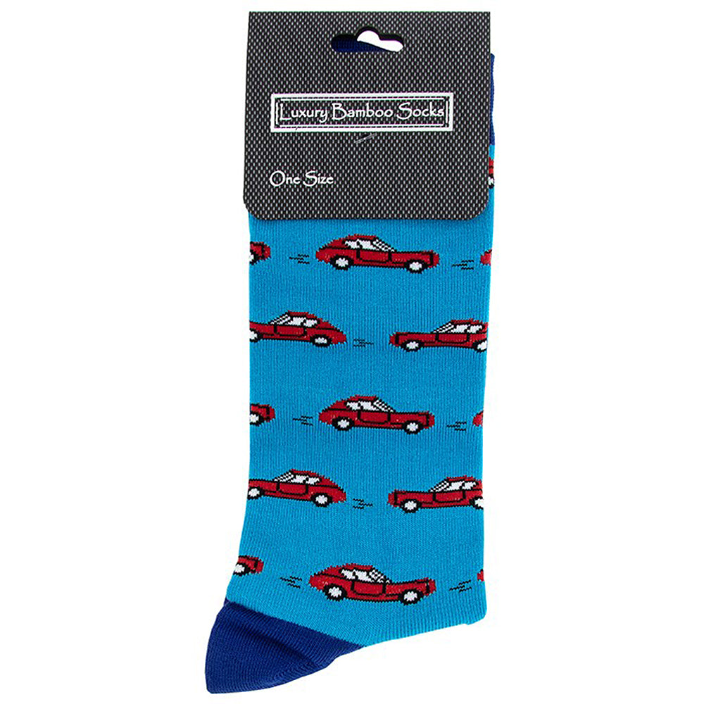 Red Sports Cars | Luxury Bamboo Socks | Mens | One Size