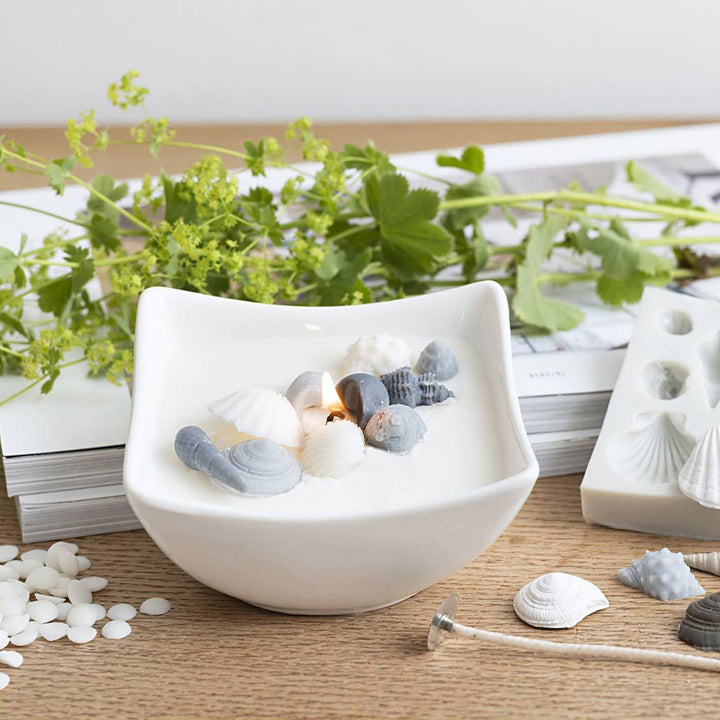Seashell Candle Making Complete Craft Kit | Make a Candle in a Bowl | Gift Idea