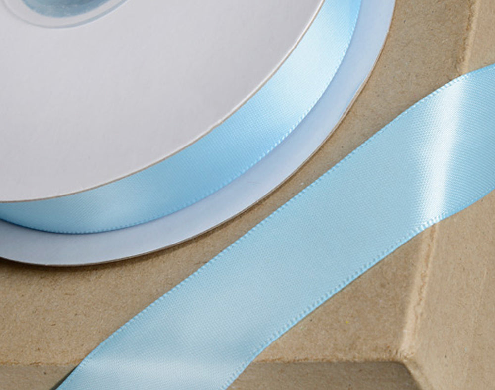 Baby Blue | 23mm Double Faced Satin Ribbon | 25m Long