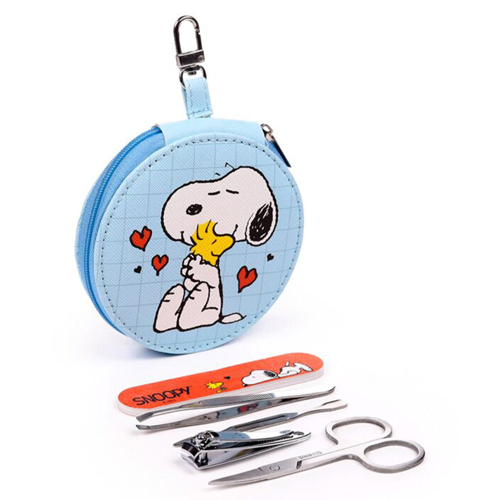 Peanuts Snoopy | 5 Piece Manicure Set in Travel Case | Little Gift