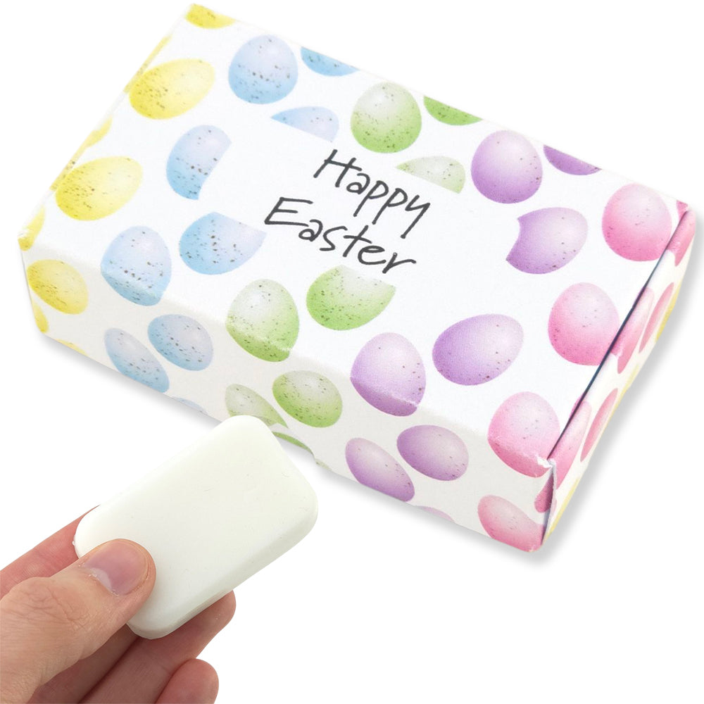 Happy Easter Pastel Speckled Eggs | Bergamot | 20g Travel Soap Bar | Cracker Filler | Little Gift