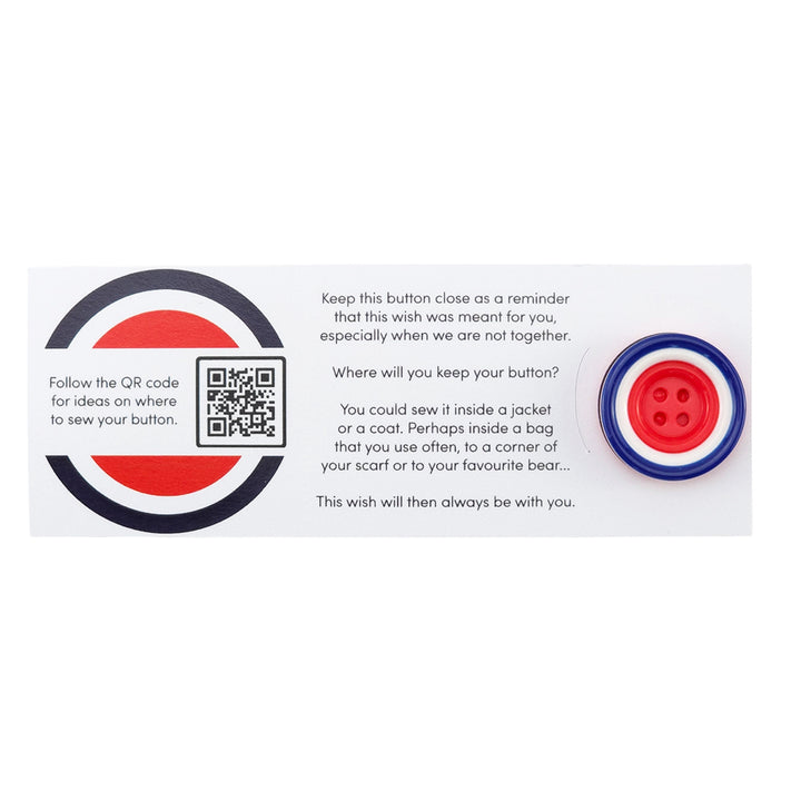 You Are Bang on Target | Button Wishes Sew On Token | Little Gift | Cracker Filler