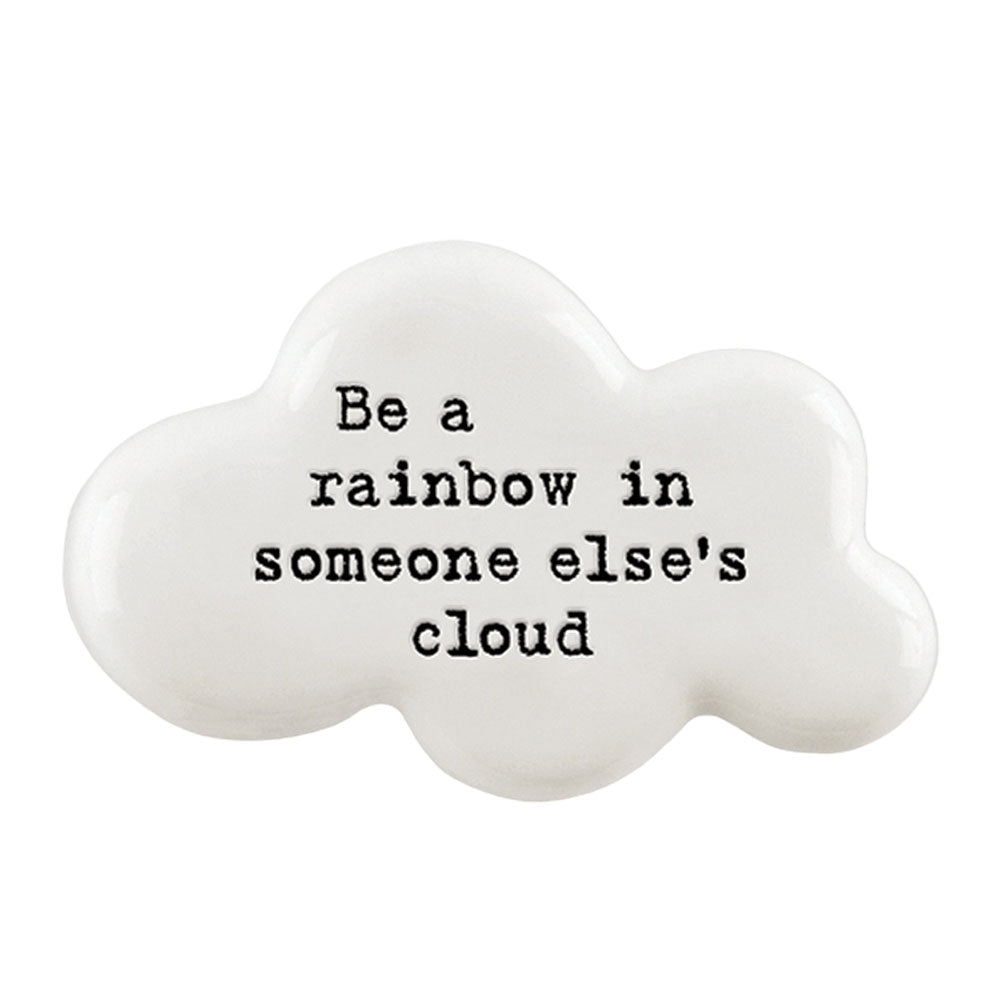 A Rainbow In Someone's Cloud | Ceramic Cloud Token | Mini Gift | Cracker Filler